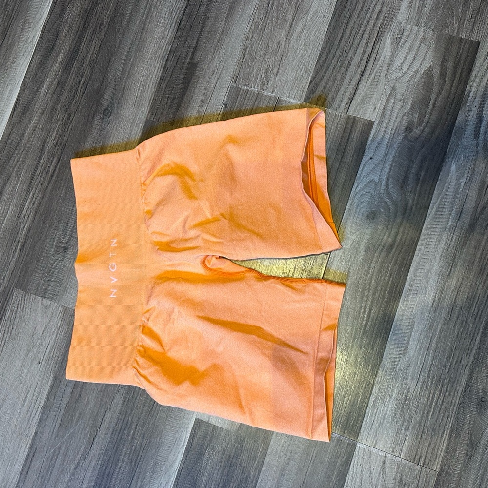NVGTN Orange Seamless Shorts